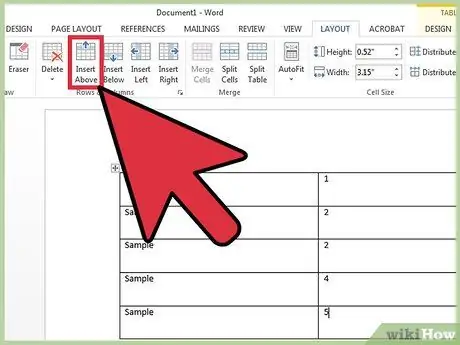 Ntxiv Lwm Kab hauv Microsoft Word Kauj Ruam 3