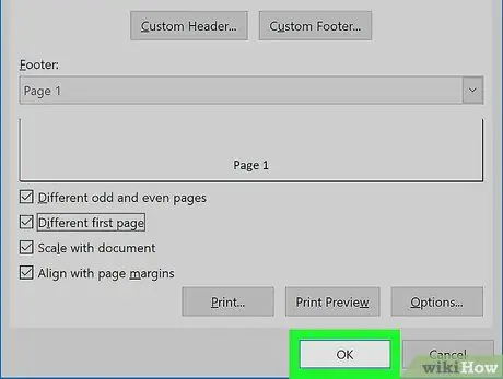 Ntxiv footer hauv Excel Kauj Ruam 11