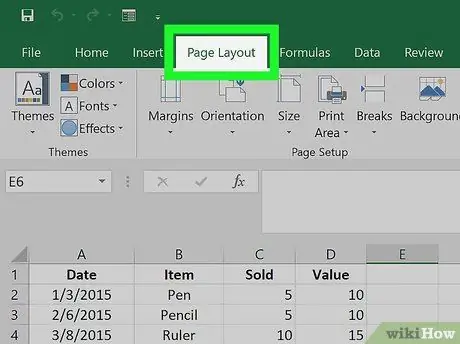 Afegiu un peu de pàgina a Excel Pas 3