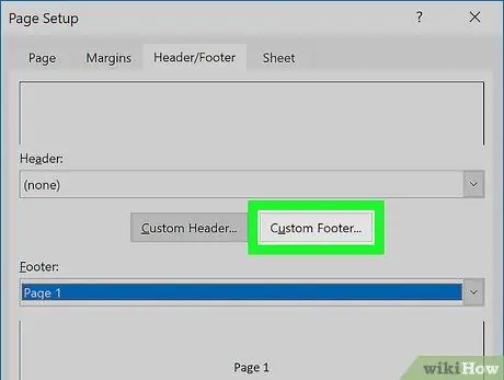 เพิ่มส่วนท้ายใน Excel ขั้นตอนที่7