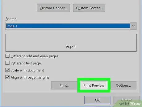 Ntxiv footer hauv Excel Kauj Ruam 8