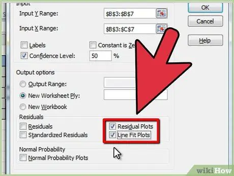 Ejecute una regresión múltiple en Excel Paso 7