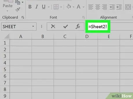 Nuorodų skaičiuoklės „Excel“6 veiksme