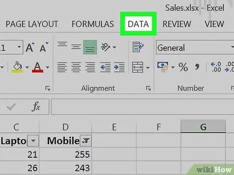 امسح عوامل التصفية في Excel الخطوة 7