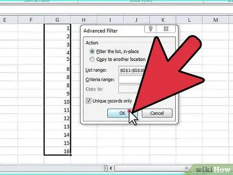 Remova as duplicatas no Excel Etapa 7