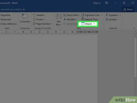 แทรกไฟล์ลงในเอกสาร Word ขั้นตอนที่ 4