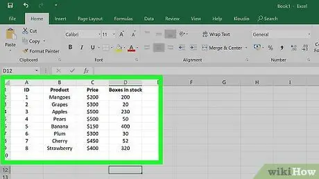 Automatizace sestav v aplikaci Excel Krok 3