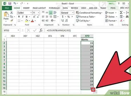 Brisanje praznih redova u programu Excel Korak 7