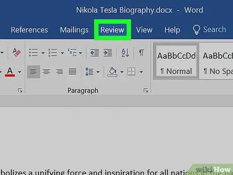 Supprimer le suivi des modifications dans Microsoft Word sur PC ou Mac Étape 2