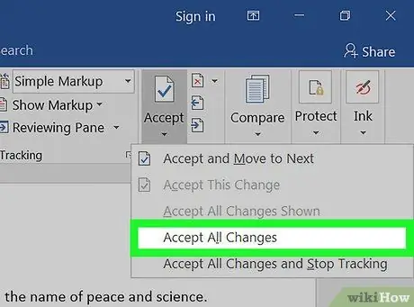 Buang Jejak Perubahan dalam Microsoft Word pada PC atau Mac Langkah 4