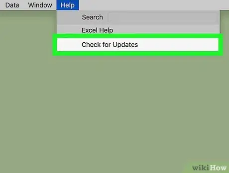 อัปเดต Excel บน Mac ขั้นตอนที่3