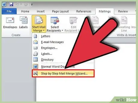 Efectuați o Merge Mail în Word 2010 Pasul 4
