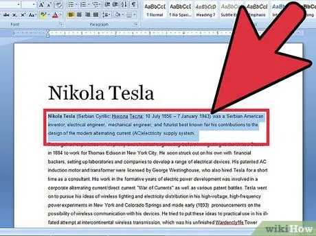 Škrtnite slová v dokumente programu Microsoft Word, krok 3