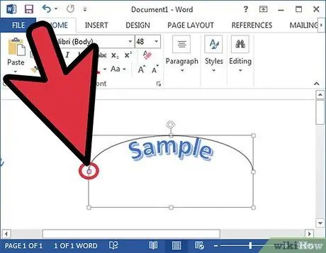 Bẻ cong các từ trong MS Word Bước 7