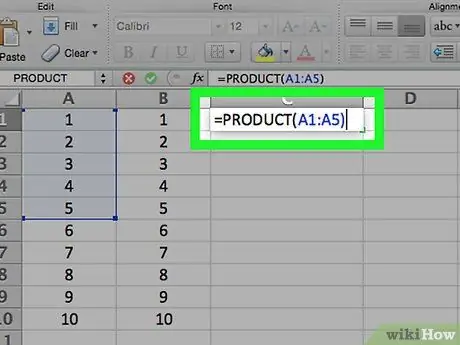 Multipliser i Excel Trinn 21