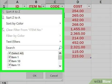 Maak tabelle met behulp van Microsoft Excel Stap 11