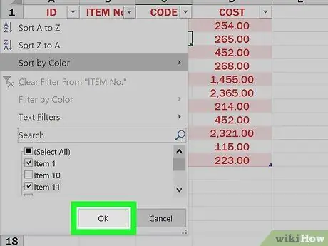 Microsoft Excel yordamida jadvallar tuzish 12 -qadam