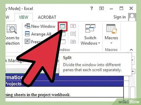 Membekukan Sel di Excel Langkah 8