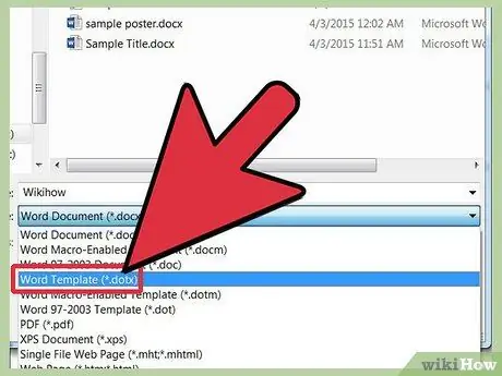 Gumawa ng isang Word Template Hakbang 5