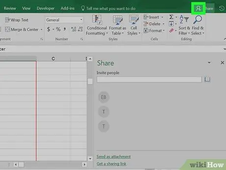 لغو اشتراک کتاب کار Excel مرحله 5