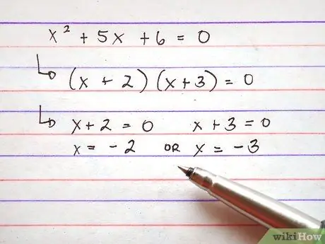 Factorizar ecuaciones algebraicas Paso 7