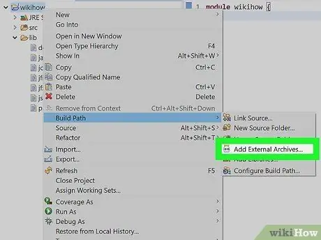 Krok 34, přidejte JAR do Project Build Paths v Eclipse (Java)