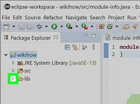 JAR -ide lisamine projekti ehitamise radadele Eclipse'is (Java) 4. samm