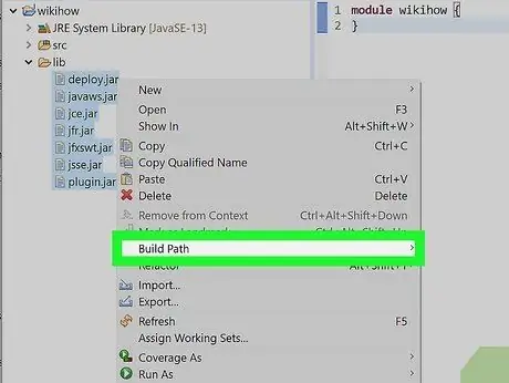 Afegiu JAR a Project Build Paths a Eclipse (Java) Pas 7