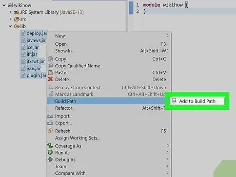 أضف JARs إلى Project Build Paths in Eclipse (Java) الخطوة 8