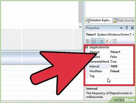 Dodajte časovnik v Visual Basic 4. korak