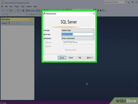 Iš naujo nustatykite SA slaptažodį „SQL Server“1 veiksmas