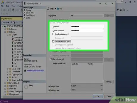 Pib dua SA Password hauv Sql Server Step 31