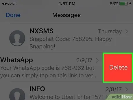 Supprimer les messages texte d'un iPhone Étape 10