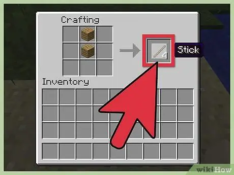 Faça um Arco e Flecha no Minecraft Etapa 2