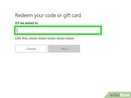 Redeem Codes di Xbox One Langkah 2