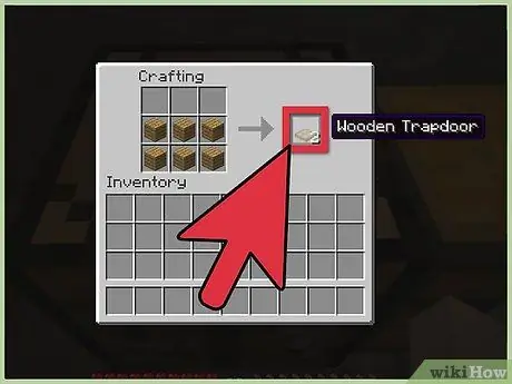 Minecraft Adım 3'te Trapdoor Yapın