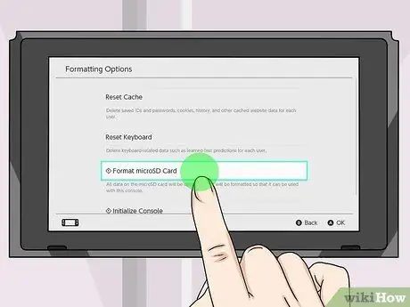 Mag-format ng isang SD Card sa Nintendo Switch Step 6