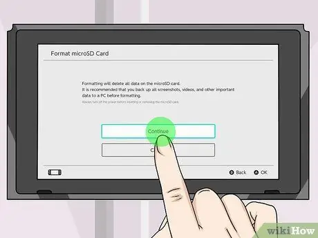 Naformátujte kartu SD na Nintendo Switch, krok 7