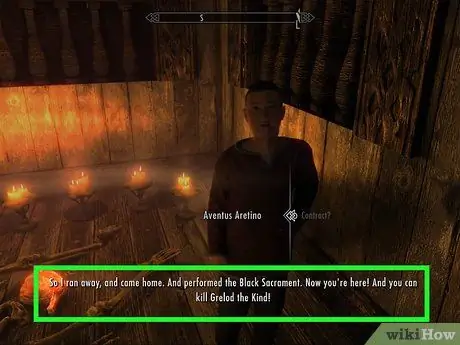 Uniu-vos a Dark Brotherhood al pas 5 de Skyrim