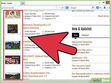ჩამოტვირთეთ ტექსტურის პაკეტი Minecraft– ში ნაბიჯი 2