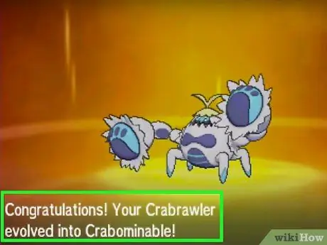 พัฒนา Crabrawler เป็น Pokémon Sun and Moon Step 4