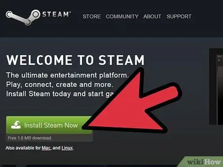 Kúpte si počítačové hry v službe Steam Krok 1