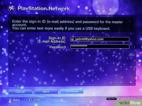 Make a Master Account on PS3 Step 13