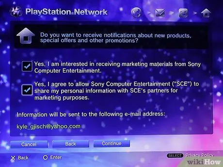 Créer un compte principal sur PS3 Étape 18