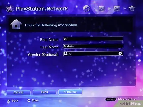 Erstellen Sie ein Hauptkonto auf PS3 Schritt 7