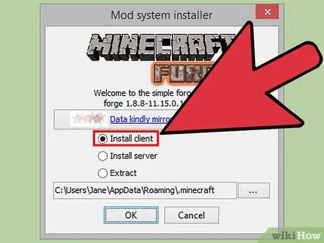 Installige Forge Mod Loader (FML) 6. samm