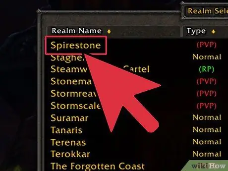 เลือก Perfect Server_Realm สำหรับ World of Warcraft โดยใช้ Realm Pop ขั้นตอนที่ 12