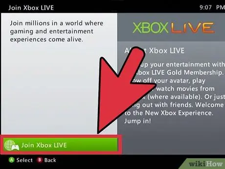 Conectați Xbox 360 Live Pasul 8