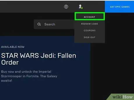 2. darbība. Atrodiet Epic Games kontu