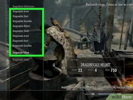 Vytvorte dračie brnenie v Skyrim, krok 23